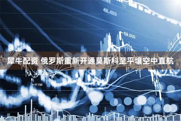 犀牛配资 俄罗斯重新开通莫斯科至平壤空中直航