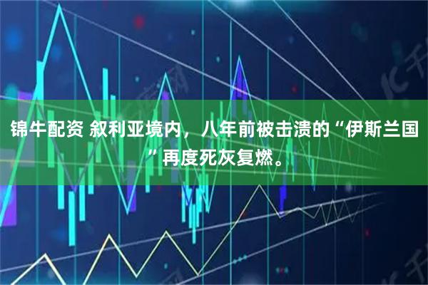 锦牛配资 叙利亚境内，八年前被击溃的“伊斯兰国”再度死灰复燃。